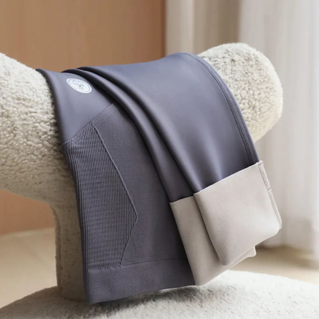 MEELANO Denise Graviditetsleggings – Sømløse & Slanke Gravid Leggings med God Plads til Maven, 4 Farver, M–XL – Pamelo Lilla