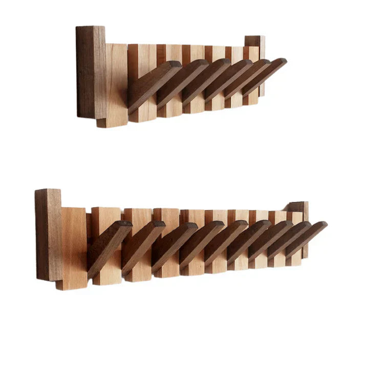 MEELANO Håndlavet Træ Kapstok med Piano Design – Stilfuld og Funktionel