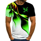 MEELANO Eagle | T-shirt til mænd – Markant Ørneprint, Førsteklasses Bomuld & Moderne Maskulinitet Grøn