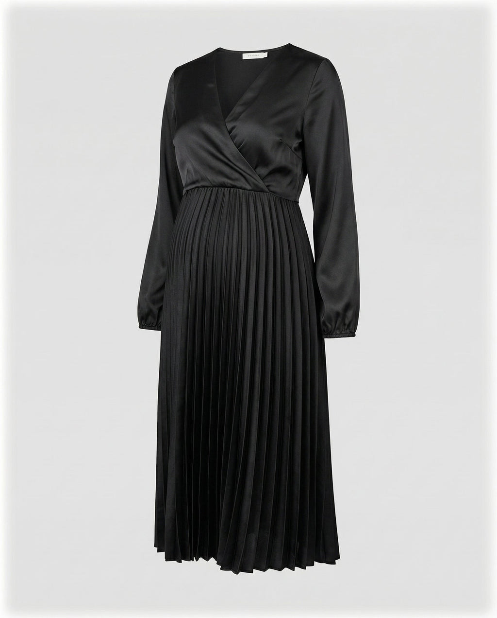 MEELANO Adōre | Dame Maternity Maxi-kjole – Elegante Plisserede Off-Shoulder Detaljer