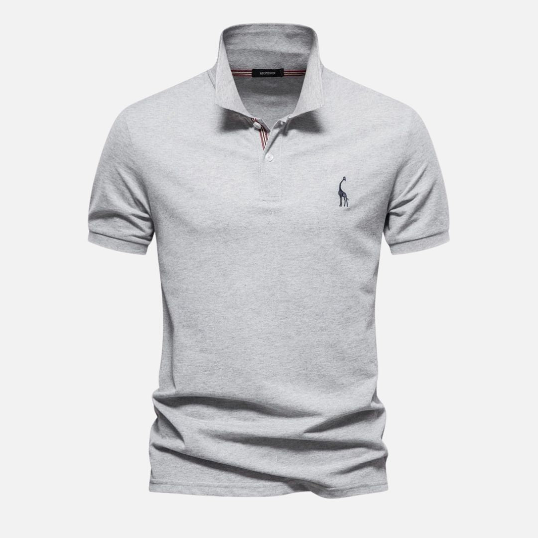 MEELANO Herre Poloshirt Kortærmet Smart Casual Blødt Åndbart Stof Ren Finish Grå