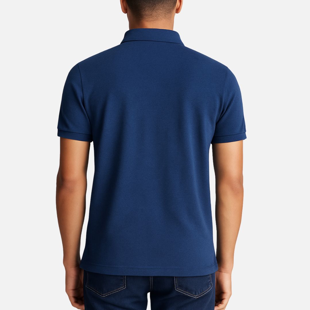 MEELANO Herre Poloshirt Kortærmet Smart Casual Blødt Åndbart Stof Ren Finish