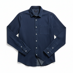 MEELANO Herre Afslappet Denimskjorte Med Knapper Button-Down-Detaljer