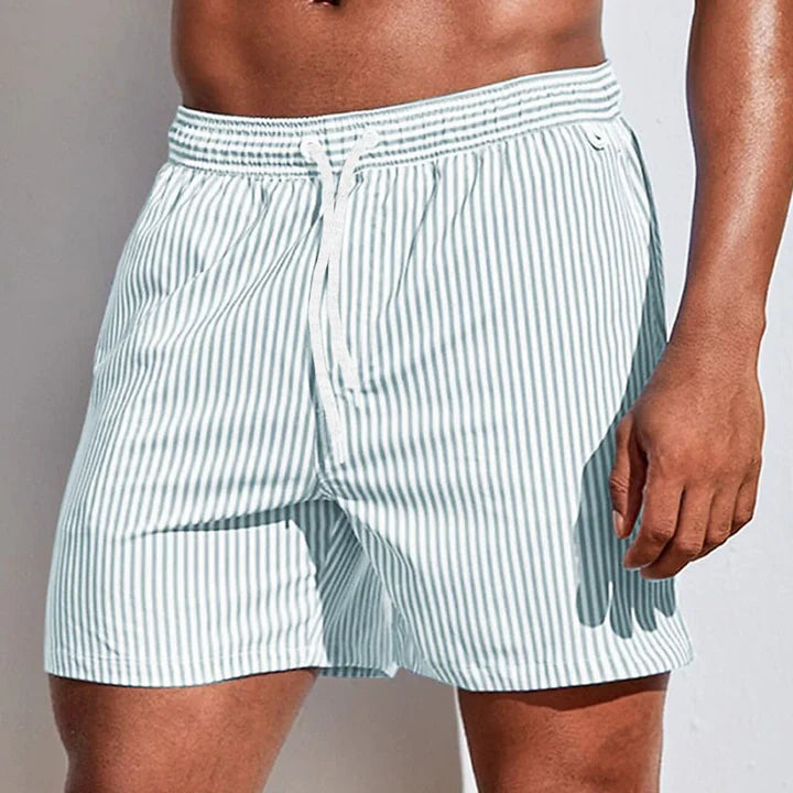 MEELANO Herre Badeshorts Afslappet Hurtigttørrende Strandtøj Med Elastisk Linning