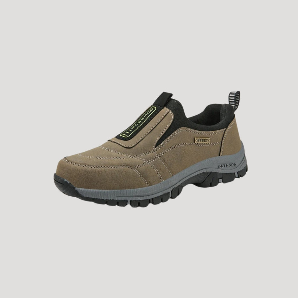 MEELANO Herre Slip-On Udendørs Vandresko Ruskindslignende Overdel Kaki