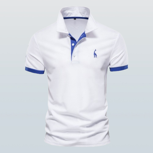 MEELANO Herrepoloshirt i klassisk design i materiale af høj kvalitet hvid