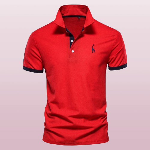 MEELANO Herrepoloshirt i klassisk design i materiale af høj kvalitet rød
