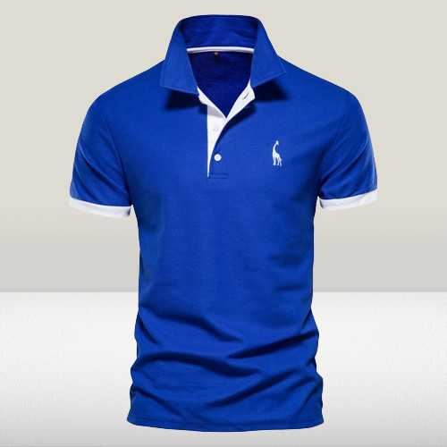 MEELANO Herrepoloshirt i klassisk design i materiale af høj kvalitet blå