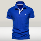 MEELANO Herrepoloshirt i klassisk design i materiale af høj kvalitet blå