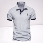 MEELANO Herrepoloshirt i klassisk design i materiale af høj kvalitet grå