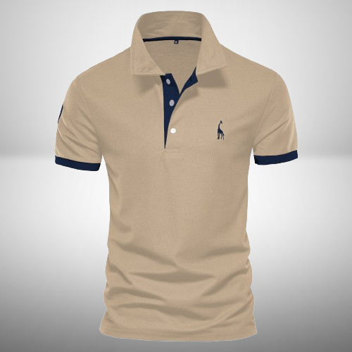 MEELANO Herrepoloshirt i klassisk design i materiale af høj kvalitet khaki
