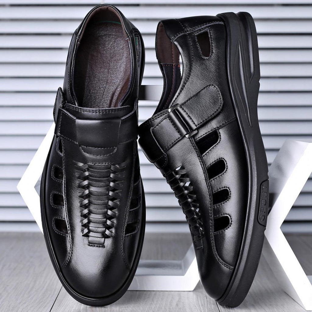 MEELANO Herresandaler i ægte læder