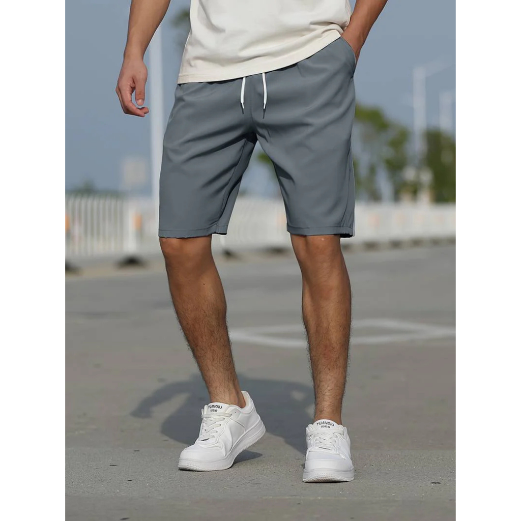 MEELANO Herreshorts i afslappet design | Komfortabel mørkegrå