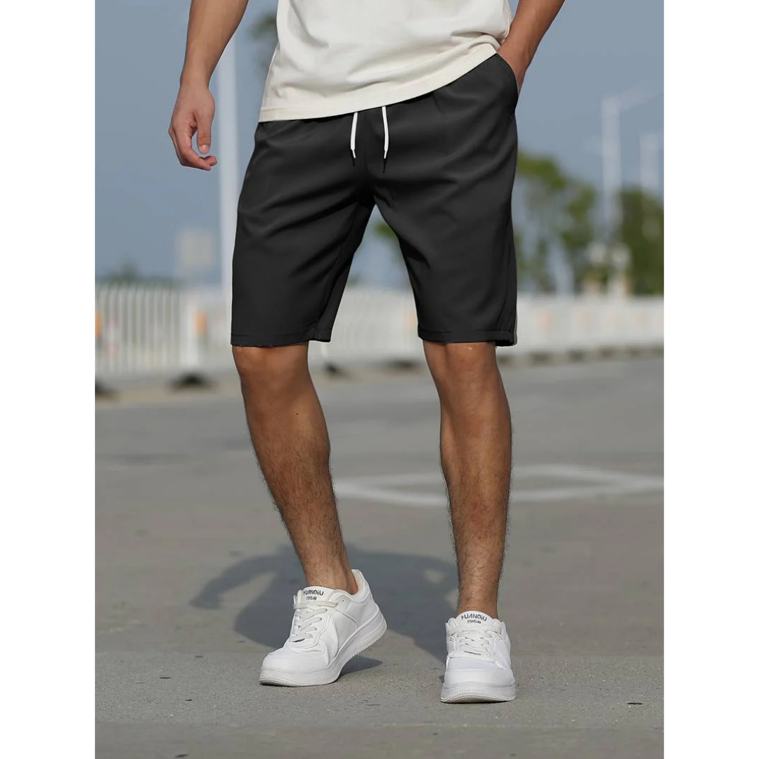MEELANO Herreshorts i afslappet design | Komfortabel sort