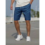 MEELANO Herreshorts i afslappet design | Komfortabel marineblå