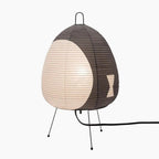 MEELANO Japansk rispapir bordlampe – Hikari Wabi med minimalistisk design Hvid & Sort