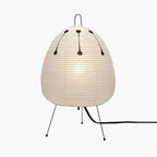 MEELANO Japansk rispapir bordlampe – Hikari Wabi med minimalistisk design Hvid