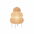 MEELANO Hikari Washi gulvlampe – Japansk rispapir gulvlampe med sfærisk design og blødt, varmt lys