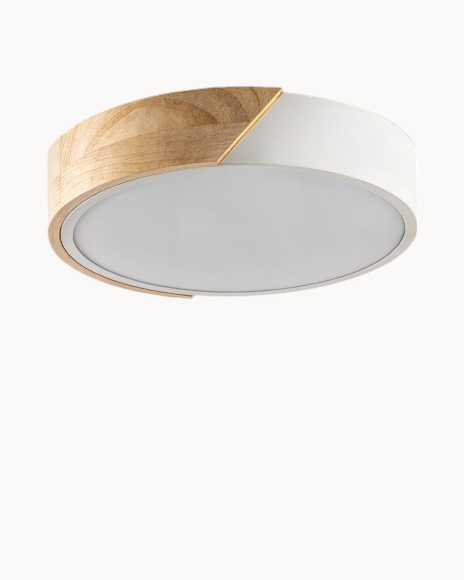 MEELANO HolzLumen – Loftlampe i Træ og Jern med Justerbar CCT-LED
