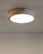 MEELANO HolzLumen – Loftlampe i Træ og Jern med Justerbar CCT-LED