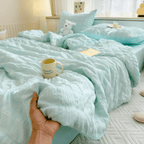 MEELANO Letvægts Åndbar Sommerdyne Til Varme Nætter 1100 Til 1700 Gram Polyester Havblå