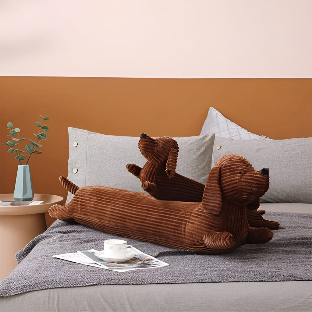 MEELANO Ergonomisk Teckel Plys Pude Til Optimeret Hjemmekomfort L (110 cm)