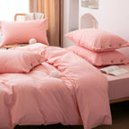 MEELANO Åndbart Bomuldssengesæt Med To Pudebetræk 100 Pct Bomuld Til Alle Sæsoner