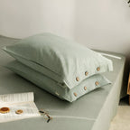 MEELANO Åndbart Bomuldssengesæt Med To Pudebetræk 100 Pct Bomuld Til Alle Sæsoner