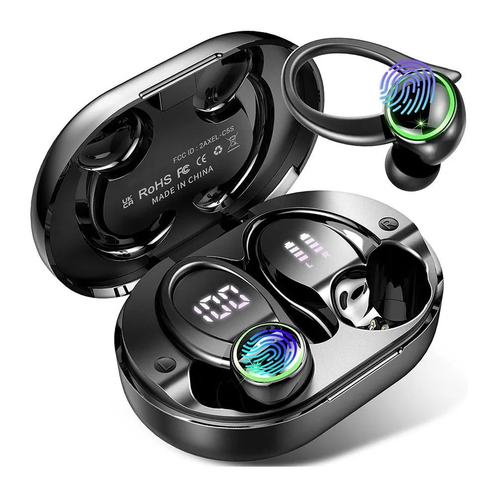 MEELANO Bluetooth 5.3 Høretelefoner Trådløse Over Ear Stereo Støjreducerende ENC Mikrofon