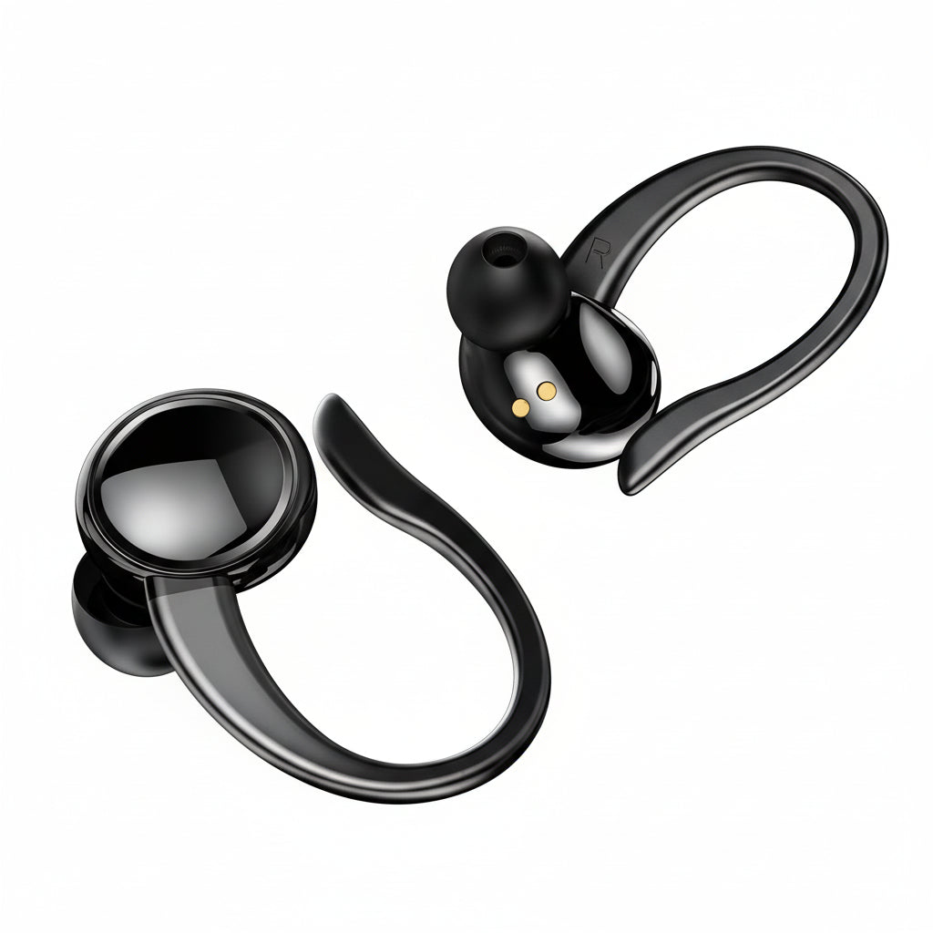 MEELANO Bluetooth 5.3 Høretelefoner Trådløse Over Ear Stereo Støjreducerende ENC Mikrofon