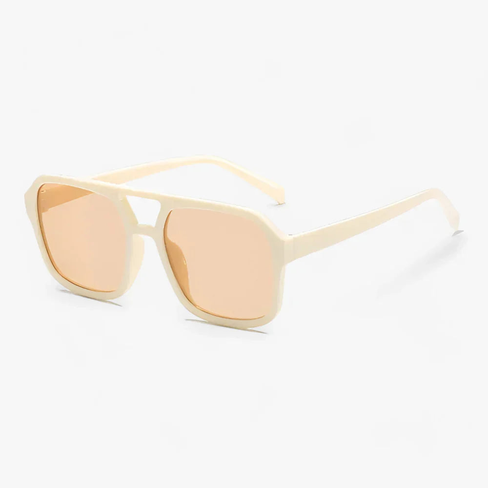 MEELANO Vena | Dame Solbriller – Vintage Firkantet Design, Ikonisk Look & Moderne UV-Beskyttelse Beige