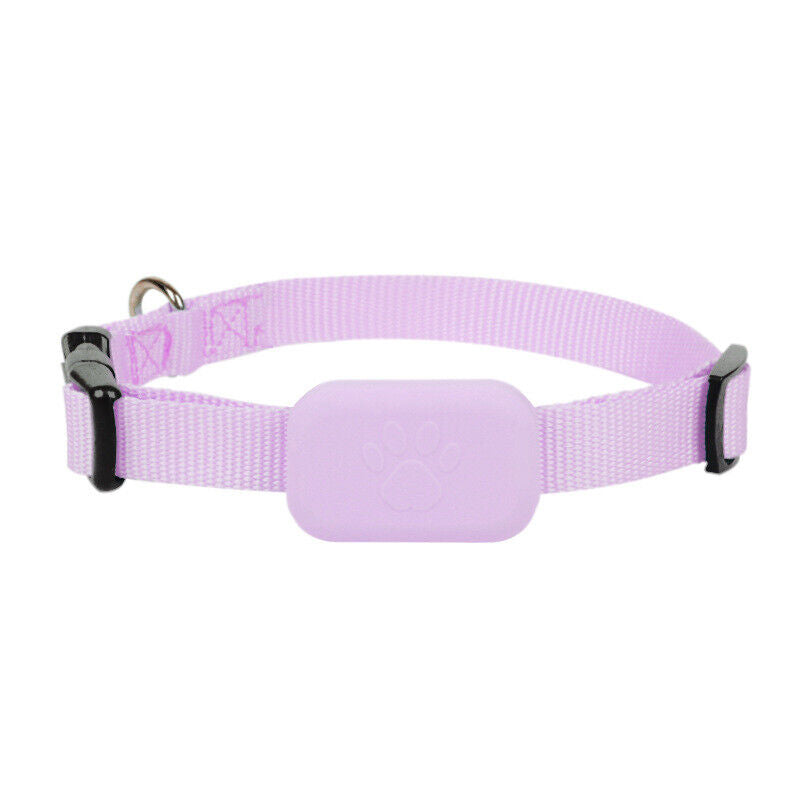 MEELANO GPS-tracker til Hund og Kat – Halsbånd med GPS-tracker, Lokalisering & Bevægelsesalarm, Vandafvisende, 3 Farver Pink