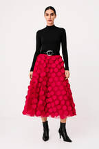 MEELANO Passion | Dame A-formet Midi-nederdel – Elegant Snit & Flydende Stil