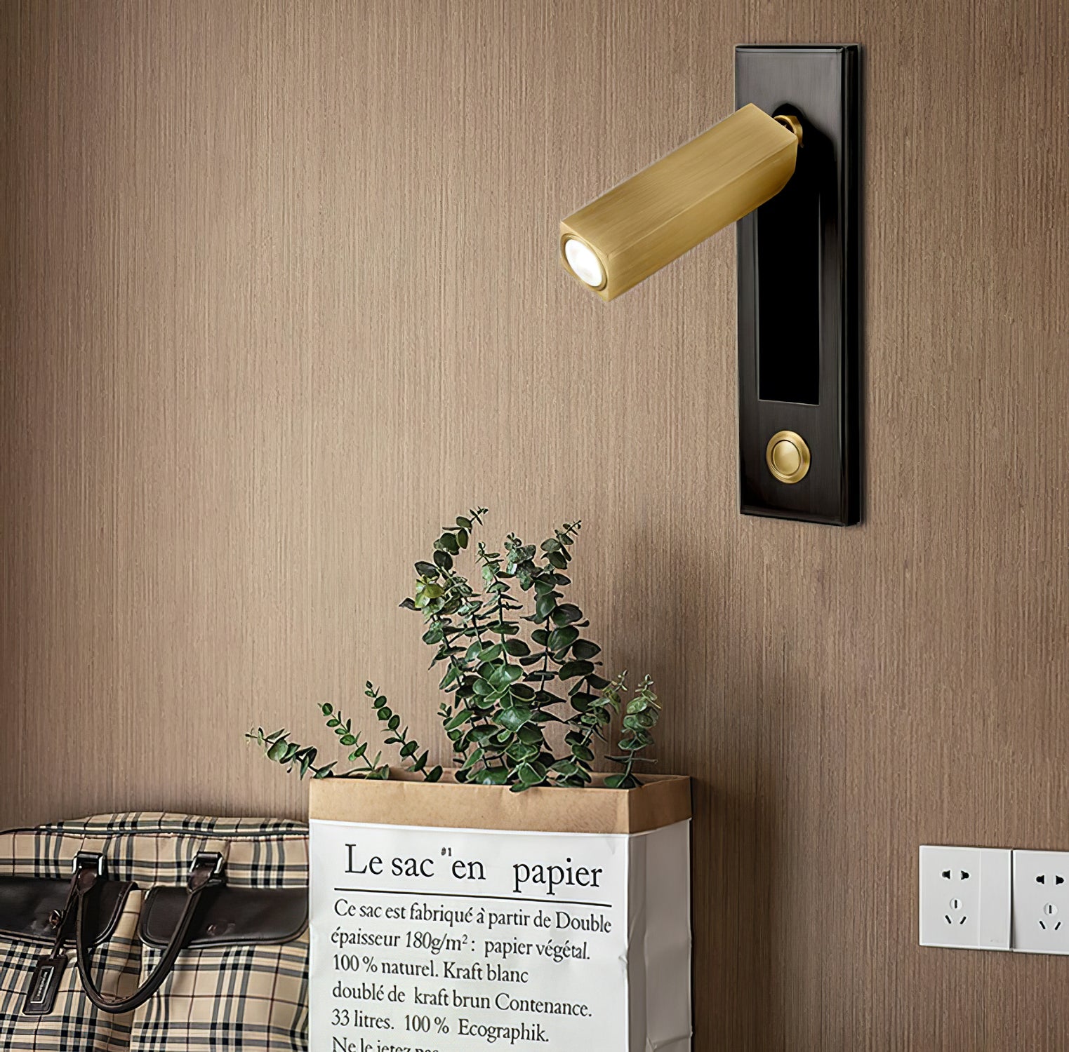 MEELANO Indbygget Væglampe – Minimalistisk Design &amp; Funktionelt Lys