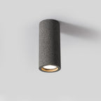 MEELANO Minimalistisk cement overflademonteret loftspot – industrielt downlight til stue, køkken og gang Sort