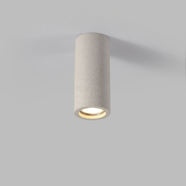 MEELANO Minimalistisk cement overflademonteret loftspot – industrielt downlight til stue, køkken og gang Hvid