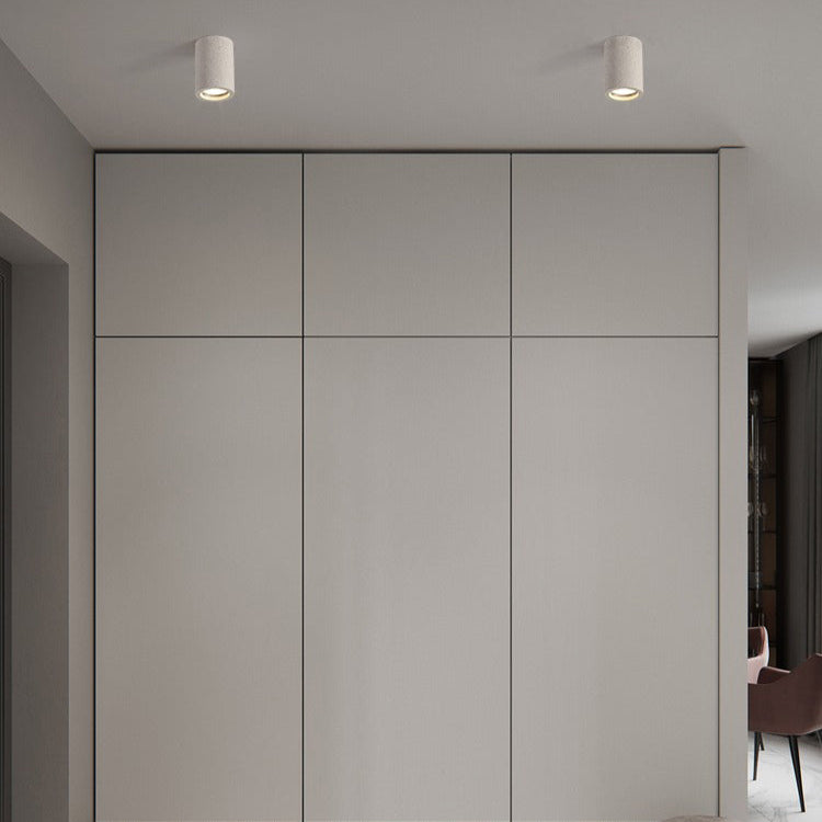 MEELANO Minimalistisk cement overflademonteret loftspot – industrielt downlight til stue, køkken og gang