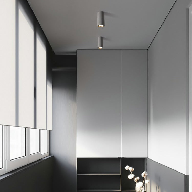 MEELANO Minimalistisk cement overflademonteret loftspot – industrielt downlight til stue, køkken og gang