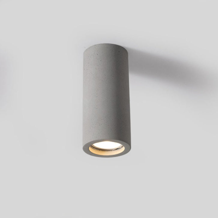 MEELANO Minimalistisk cement overflademonteret loftspot – industrielt downlight til stue, køkken og gang Grå
