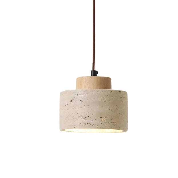 MEELANO Janette travertin pendellampe Eg 10 cm