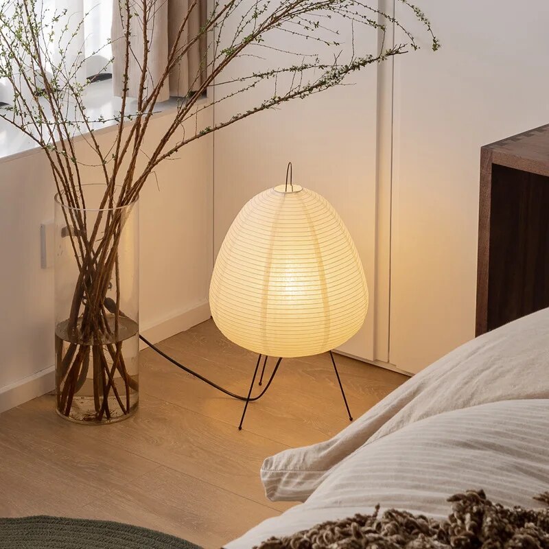 MEELANO Japansk rispapirlampe – Tradition møder moderne design