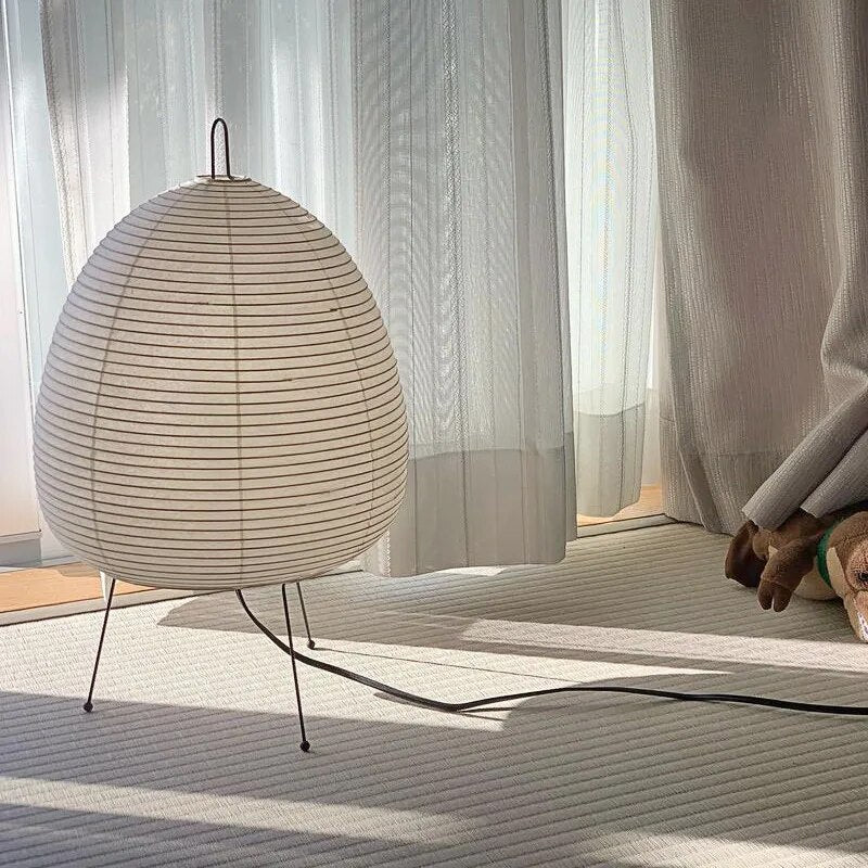 MEELANO Japansk rispapirlampe – Tradition møder moderne design