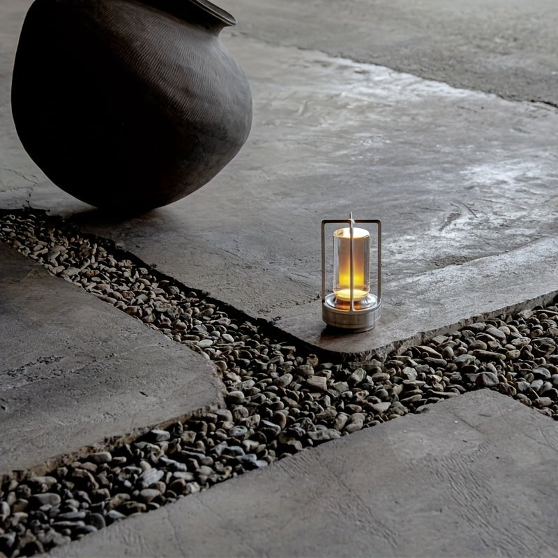MEELANO Japansk stil LED Touch bordlampe - ZenLight Sølv Stil B