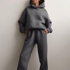 MEELANO Joggingsæt Med Syntetisk Blandingsstof Og Komfortabel Pasform Til Træning grå
