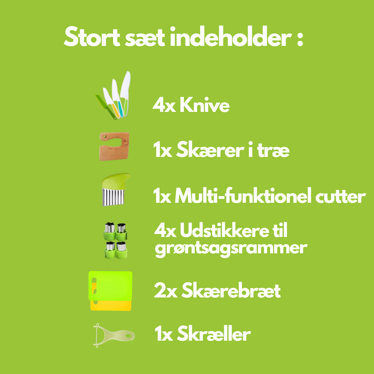 MEELANO Børnevenligt Madlavningssæt Til Sikker Læring Og Sjovt Køkken