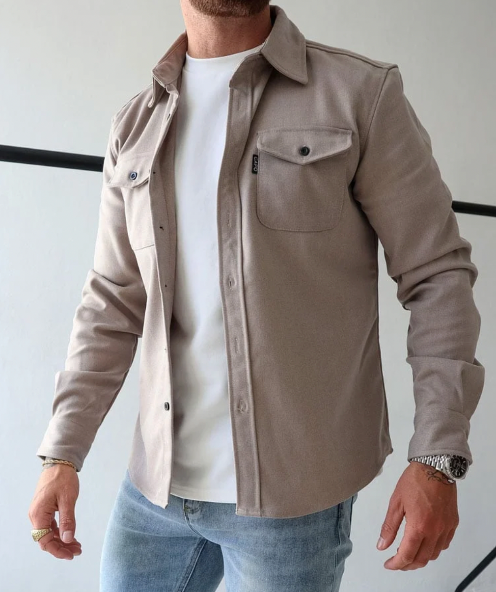 MEELANO Jannik | Herre Casual Skjorte med Knapper - Klassisk Bomuldsskjorte & Fritidsskjorte