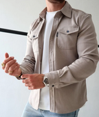 MEELANO Jannik | Herre Casual Skjorte med Knapper - Klassisk Bomuldsskjorte & Fritidsskjorte