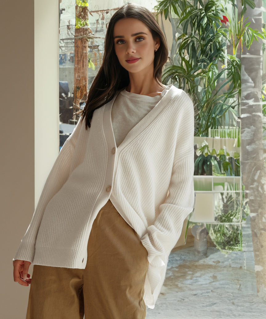 MEELANO Dame Cardigan - Elegant og Blød Striktrøje