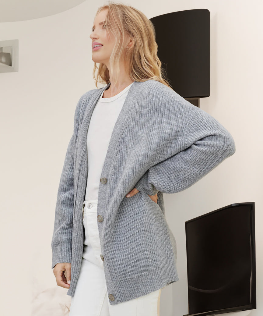 MEELANO Dame Cardigan - Elegant og Blød Striktrøje