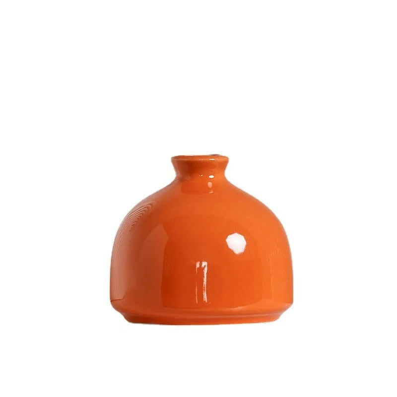 MEELANO Khaleesi Vase – Elegant Keramik & Porcelæn i Moderne Orange Design